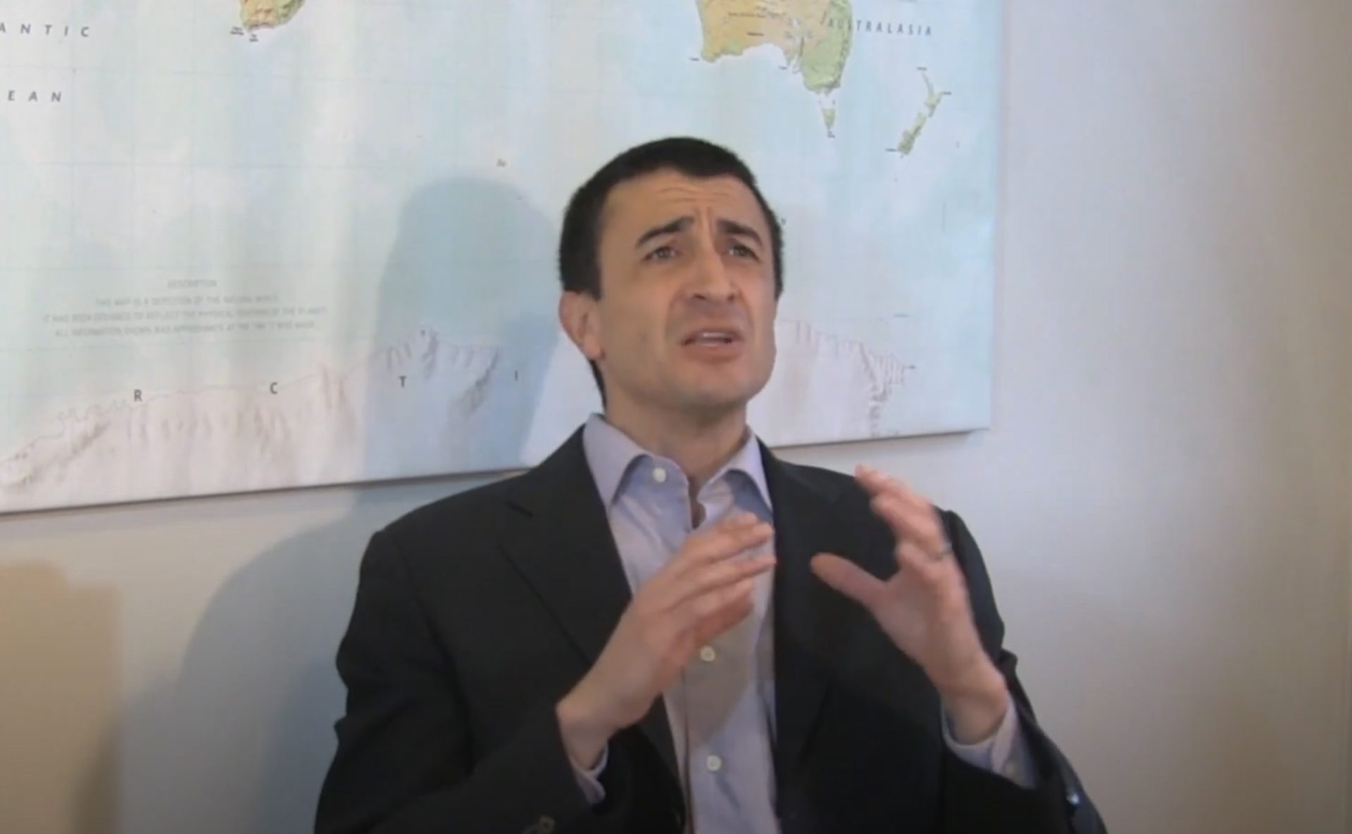 Paul Smith Rivas speaking in an interview